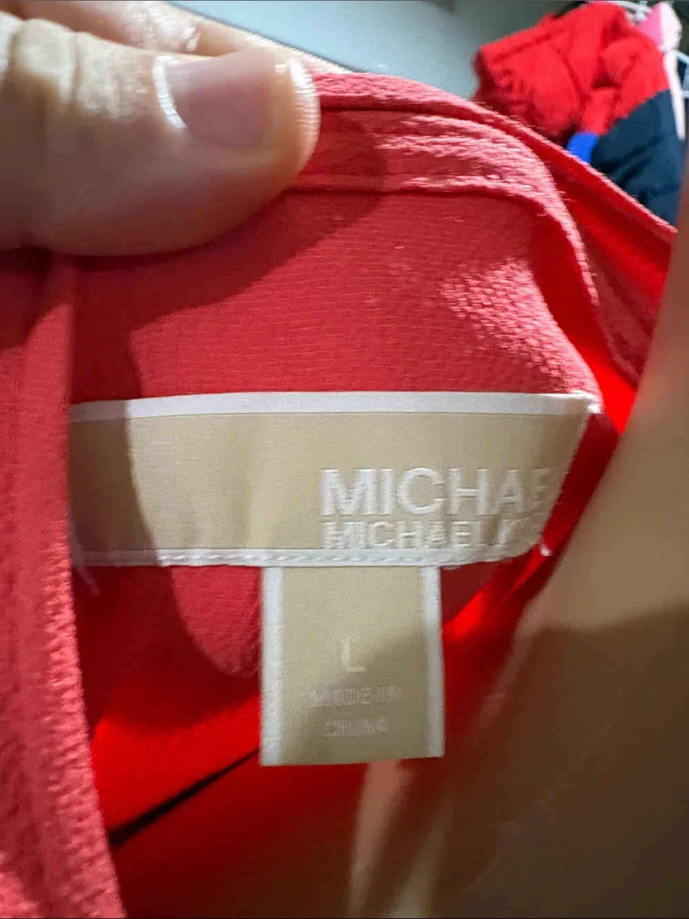 Michael kors Women's Coral Lace-Up Shift Dress
